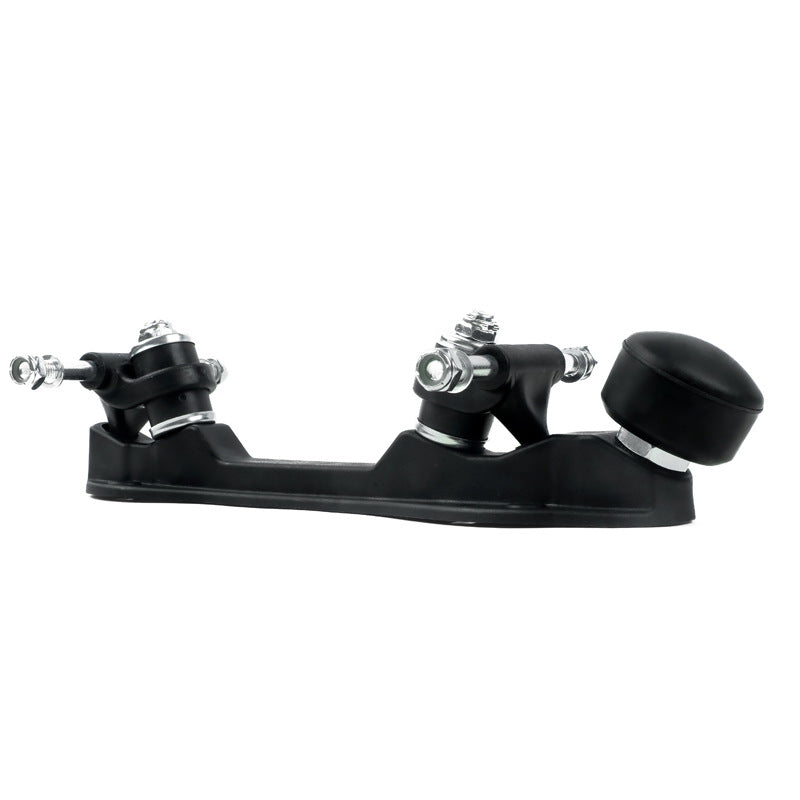 Double-row roller skates PP plastic base four-wheel roller skates triangle bracket skates bottom plate adjustable brake head