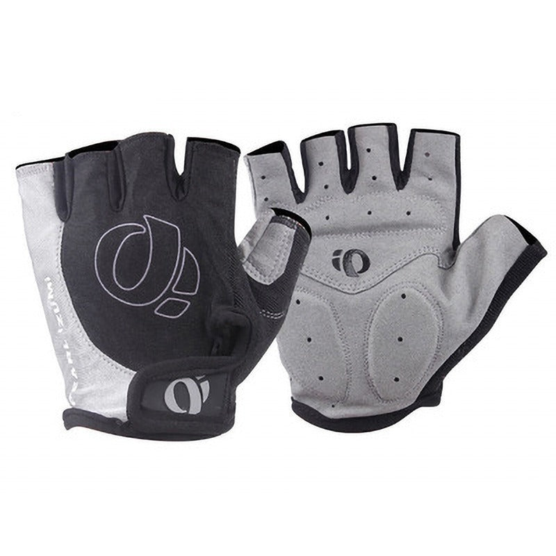Wholesale one-word rice half-finger gloves bicycle road bike bicycle shockproof gloves cycling silicone short finger gloves