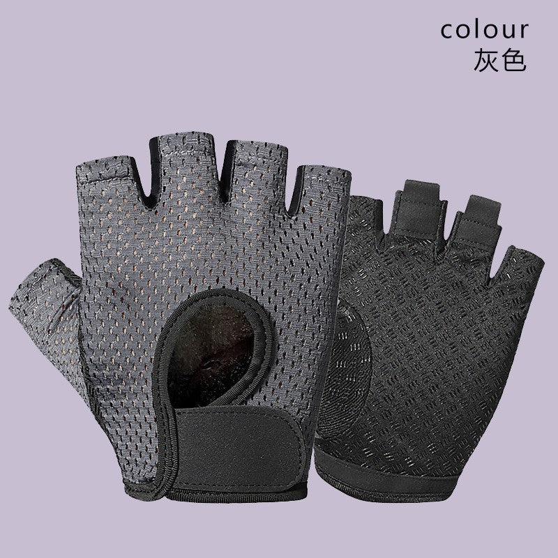Cycling Gloves Sports Half-Finger Men's and Women's Liquid Silicone Shock-Absorbing Non-Slip Fitness Summer Fishing Mountaineering Breathable