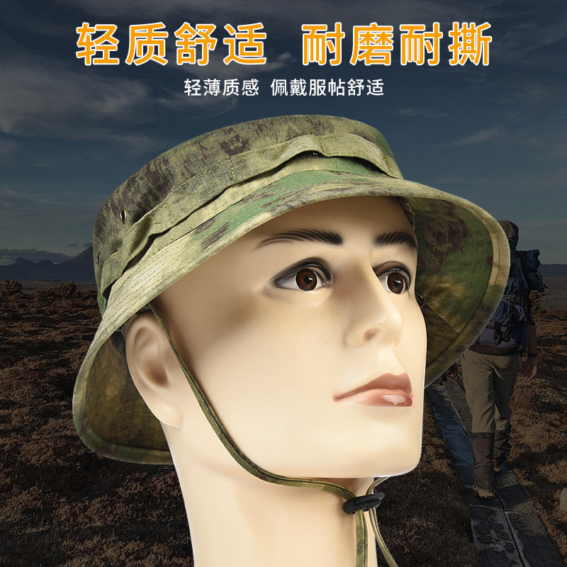 BENNI Hat Sun Protection Military Fan Tactical Hat Men's Outdoor Mountaineering Fisherman Hat Big-brimmed Sunshade Hat Round-brimmed Cowboy Hat
