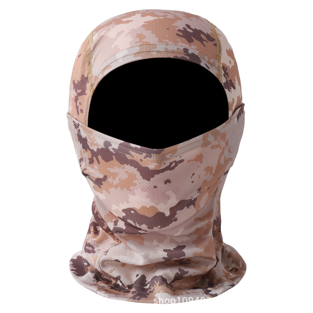 New cross-border motorcycle headgear outdoor dustproof sun riding mask balaclava cap summer tactical camouflage
