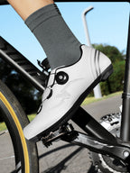 2024 Cross Border Outdoor Cycling Shoes Road Car Lock Shoes Bicycle Shoes New Flat Men's and Women's Mountain Bike Bicycle Shoes