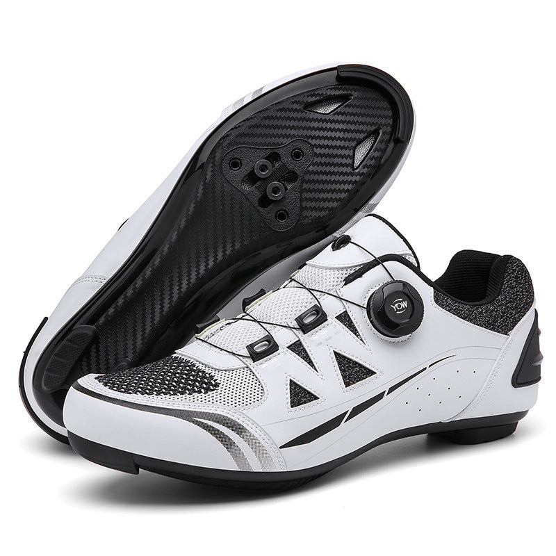2023 Cross-border New Road Self-locking Riding Shoes Hard Sole Mountain Bike Shoes Power Bicycle Lock Shoes Men's Riding