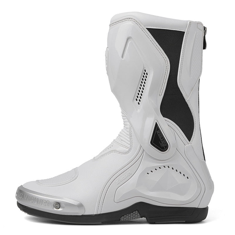 Motorcycle Riding Boots Are Comfortable and Wear-Resistant, Track-Level Protective Boots, Motorcycle Anti-Fall Riding Boots, Motorcycle Rider Equipment