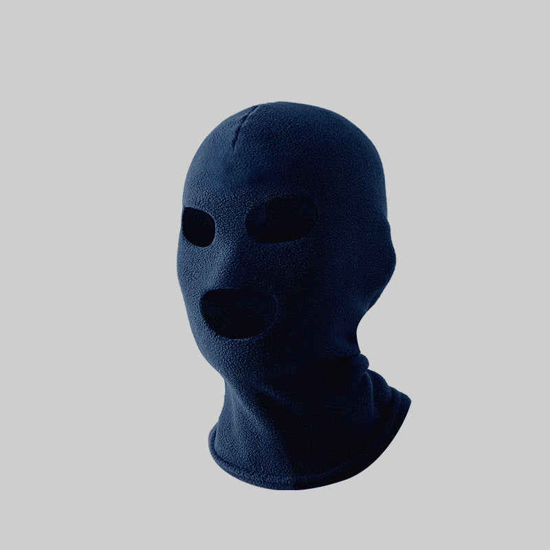Fleece-Lined Winter Windproof and Warm Face Mask, Cold-Proof Face Protection for Skiing and Cycling, Neck Warmer, Hat and Earmuffs All-In-One Hat