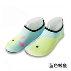 Cartoon Children's Beach Shoes Hard Sole Wading Shoes Diving Equipment Snorkeling Shoes and Socks Barefoot Swimming Shoes Diving Socks Quick-drying