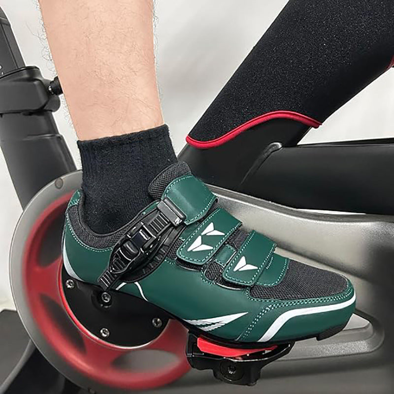Outdoor Road Mountain Rubber Men's and Women's Lockable Bicycles Without Locks Hard-Soled Spinning Cycling Shoes