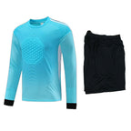 2025 football goalkeeper suit suit men's and women's competition dragon gate suit cross-border foreign trade children's competition breathable long sleeve summer