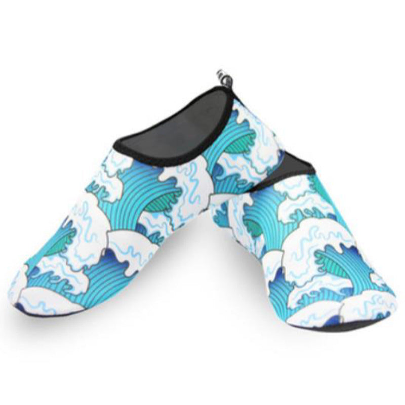 Color cartoon soft bottom beach diving socks spot men's and women's swimming shoes snorkeling diving shoes backwater shoes beach socks