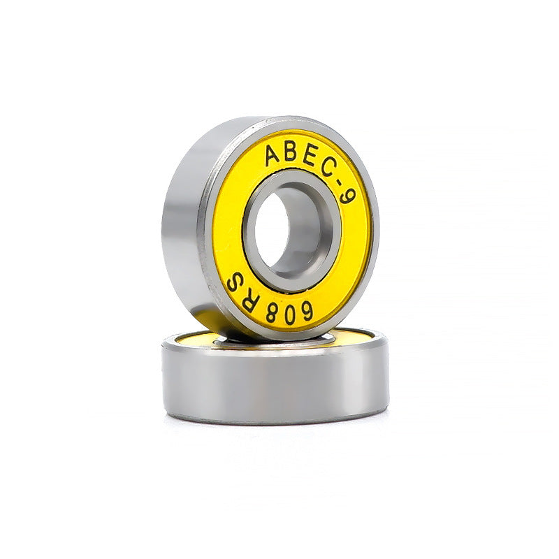 Double row skate wheels 608RS bearing silent skateboard roller skates universal chrome steel high speed color roller