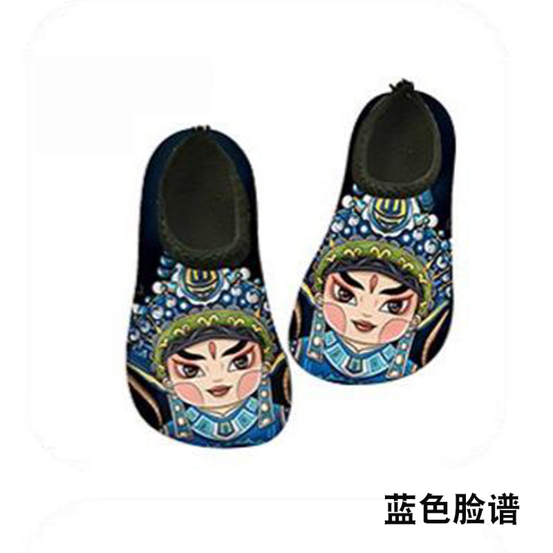 Cartoon Children's Beach Shoes Hard Sole Wading Shoes Diving Equipment Snorkeling Shoes and Socks Barefoot Swimming Shoes Diving Socks Quick-drying