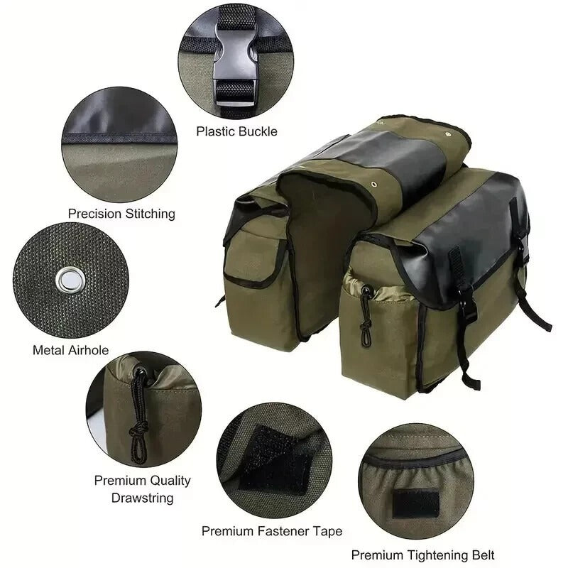 Amazon Aliexpress Upgraded Bicycle Rear Bag Mountain Bike Rear Rack Bag Cycling Rear Seat Bag