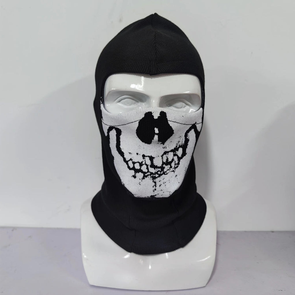Cross-border manufacturers Halloween cs headgear call of duty personality ghost headgear windproof warm riding headgear mask