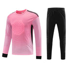 2025 football goalkeeper suit suit men's and women's competition dragon gate suit cross-border foreign trade children's competition breathable long sleeve summer