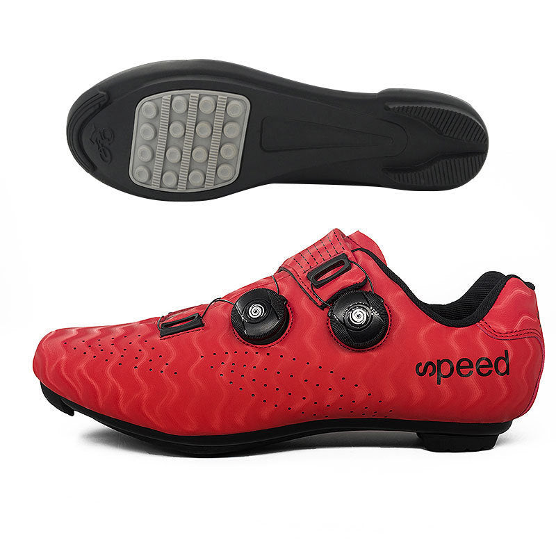 Factory direct road race outdoor cycling shoes double rotating buckle plus size foreign trade lock cycling shoes