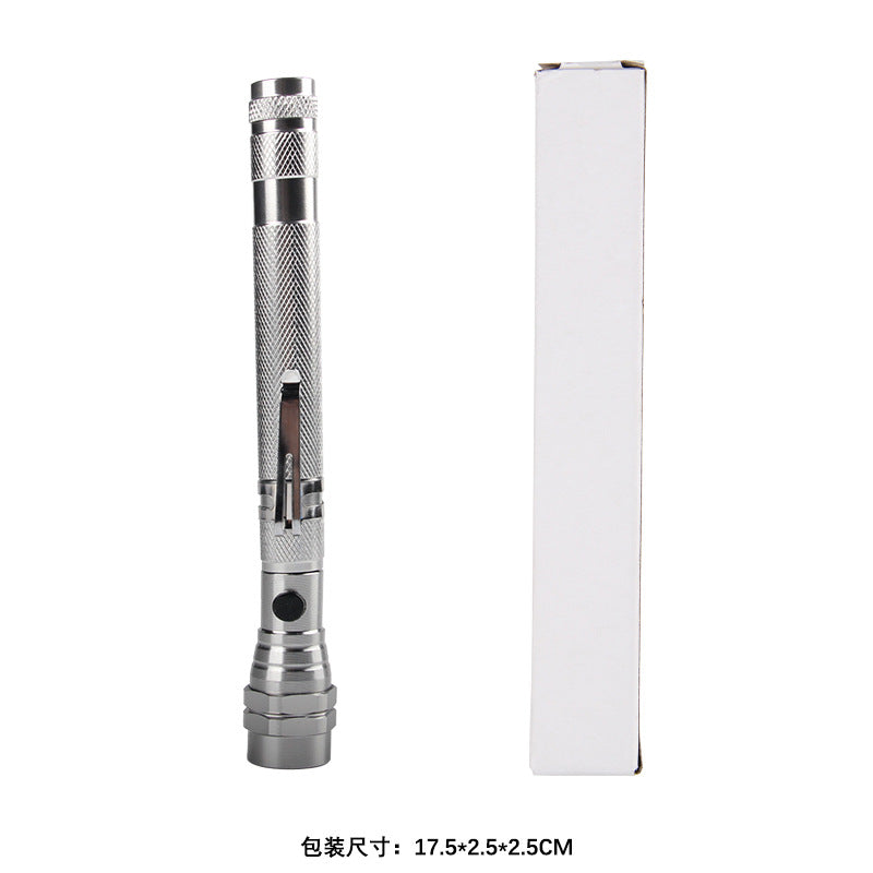 3 lamp pickup strong magnetic iron absorption tensile steel pipe metal hose arbitrary bending LED multi-function work flashlight