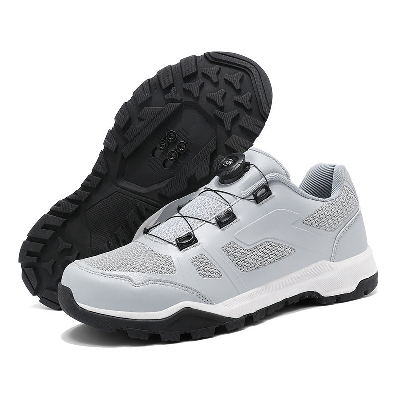 Cross-Border Foreign Trade Breathable Bicycle Shoes Cycling Shoes Lock Shoes Mountain Bike Power-Assisted Shoes Hard-Soled Spinning Shoes