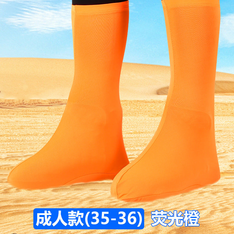 Desert Anti-sand Shoe Cover Foot Cover Hiking Travel Equipment Mingsha Mountain Children's Beach Travel Anti-wear Elastic Shoe Cover