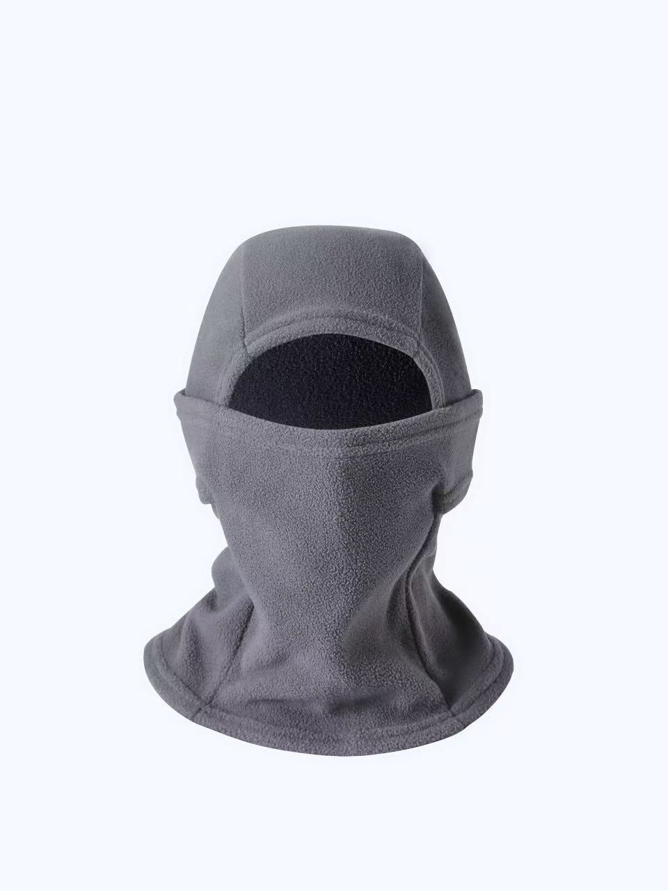 Double-Button Warm Windproof Face Mask Winter Cold-Proof and Frost-Proof Headgear Face Protection Skiing Cycling Neck Warmer Fleece-Lined Thickened for Warmth