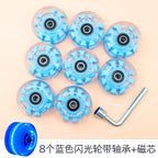 Double-row roller skates luminous wheel four-wheel skates skateboard universal transparent flash wheel skating rink roller skate wheel
