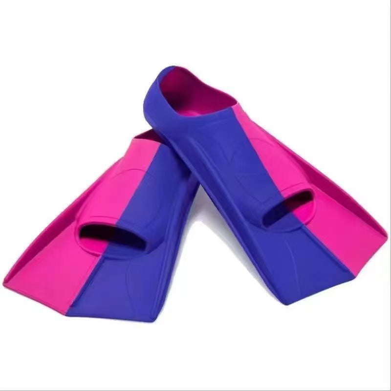 Hot sale professional training freestyle silicone frog shoes short flippers adult children flippers frog shoes manufacturers wholesale