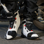 Waterproof Boots, Motorcycle Shoes, Motorcycle Boots, Non-Slip Mid-Top Rider Shoes, Riding Shoes, Motorcycle Shoes, Men's Motorcycle Travel Shoes