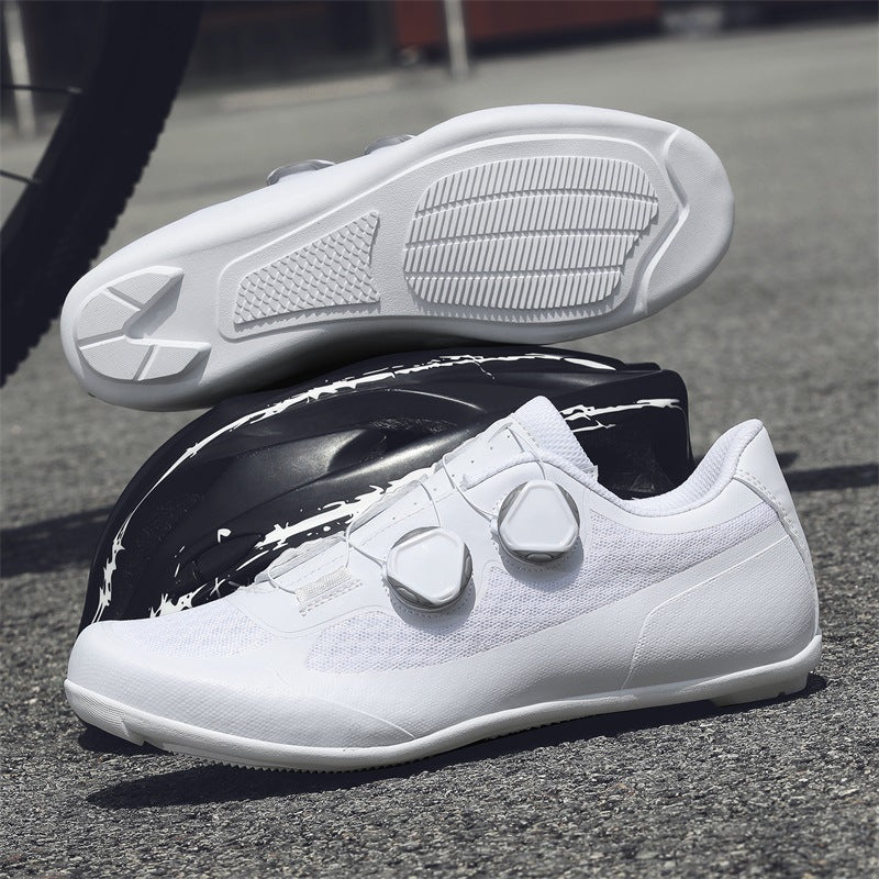 Cross-Border Foreign Trade Summer Breathable Mesh Cycling Shoes Cycling Shoes for Men and Women Road Bike Lock Shoes Bicycle Lock-Free Shoes