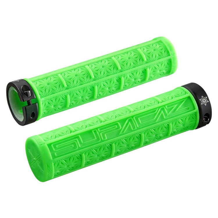 Cross-border wholesale Supacaz chrysanthemum handle set mountain bike silicone handle set off-road single lock shock-absorbing non-slip handle
