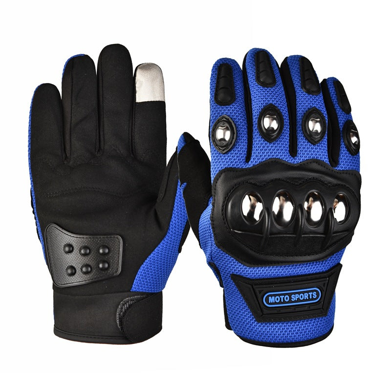 Summer Half-finger Motorcycle Gloves Riding Half-finger Breathable Motorcycle Racing Wear-resistant Non-slip Anti-fall-resistant Motorcycle Gloves for Men