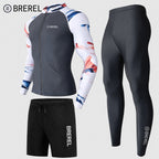 Sun Protection Swimsuit Men's Surfing Suit Split Quick-Drying Tight Jellyfish Suit Snorkeling Suit Wetsuit Full Body Long-Sleeved Trousers