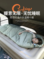 Adult Sleeping Bag Winter Thickened Outdoor Travel Camping Warm Cold-Proof Dirt-Proof Double Indoor Lunch Break Single