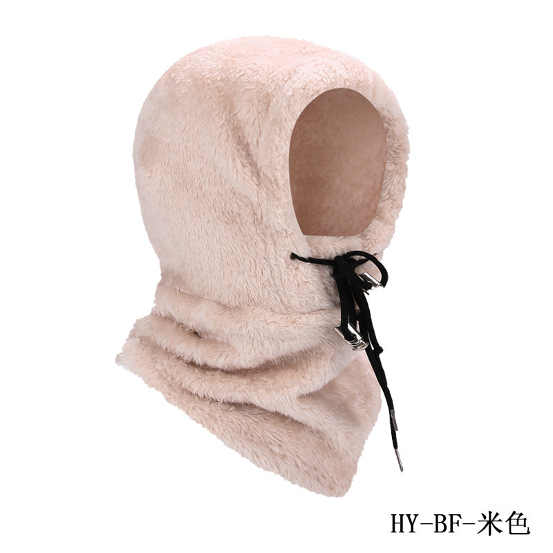 Cross-border Autumn and Winter Outdoor Riding Mask Sports Windproof Cold-proof Warm Hat Scarf Double-sided Arctic Fleece Headgear Face Protection