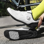 Cross-border new mesh cycling shoes men's summer lockless mountain bike road bike lock shoes spinning batch