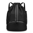Wet and Dry Separation Swimming Bag Basketball Football Shoe Backpack Drawstring Portable Backpack Men's Sports Storage Bag