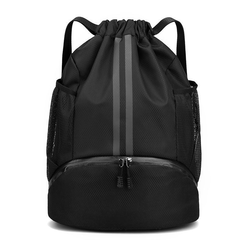 Wet and Dry Separation Swimming Bag Basketball Football Shoe Backpack Drawstring Portable Backpack Men's Sports Storage Bag