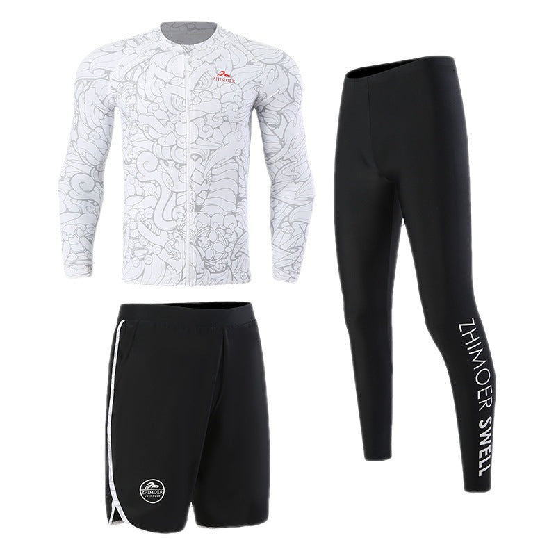 Diving suit women's new couple anti-DDoS swimsuit split long-sleeved trousers quick-drying surfing snorkeling suit jellyfish suit men
