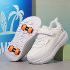 Student heelloo shoes four-wheeled children can walk and slide for men and women detachable with wheels sneaker in stock wholesale