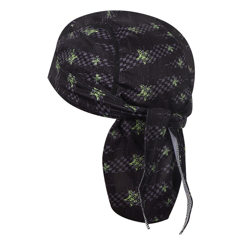 Cross-border Fashion Sports Pirate Hat Chef Outdoor Fitness Sweat-absorbent Turban Adult Sunscreen Baotou Riding Cap