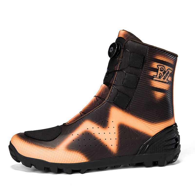 Motorcycle Boots Cross-Border Waterproof High-Top Men's Large Size Outdoor Motorcycle Riding Non-Slip Protective Wear-Resistant Motorcycle Shoes