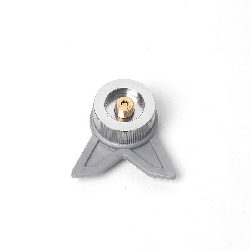 Outdoor multifunctional card furnace adapter butane long gas tank self-locking converter bracket camping stove adapter