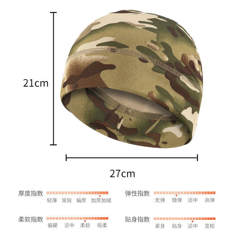 Winter Warm Hat Thickened Hood Outdoor Cycling Windproof Mask Camouflage Men's Cold-Proof Hat Helmet Polar Fleece Warm