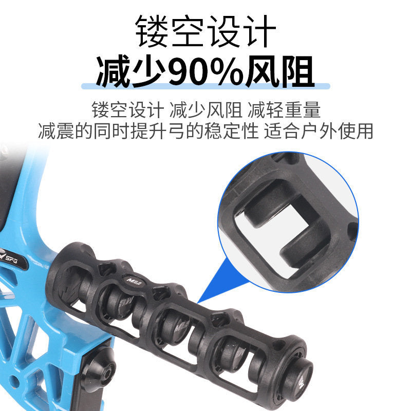 SP608 shock absorber 6 inch nylon material composite pulley bow bag recurve bow archery equipment in stock wholesale