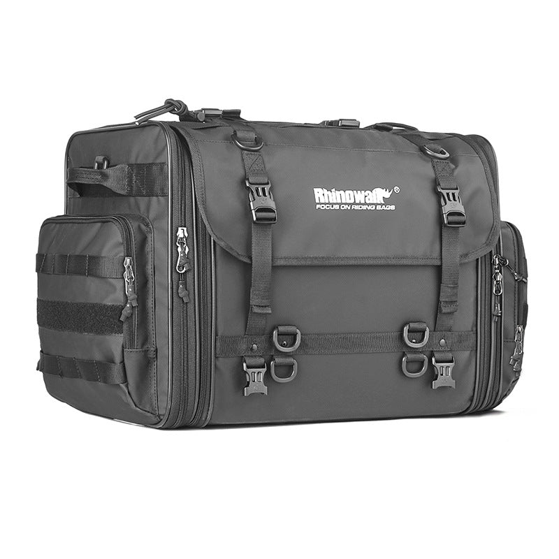 Rhinowalk rhino walk 80L can expand Motorcycle Tail bag retractable rear seat bag multifunctional tail bag