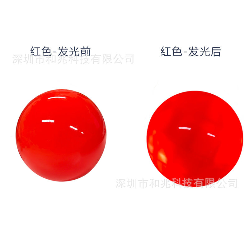 Golf Park Ball 60mm New Three-layer Ball Outdoor LED Luminous Ball Solid Color Night Flash Ball