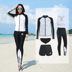 Sun Protection Quick-Drying Diving Suit Split Long-Sleeved Long Pants Swimwear Jellyfish Suit Couple Warm Men's Swimwear Women's Surfing Suit