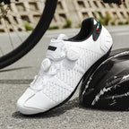 Road Bike Lock Shoes, Bicycle Riding Shoes, Lock-Free Summer Hard-Soled Mountain Bike Breathable and Wear-Resistant Professional Cycling Lock Shoes