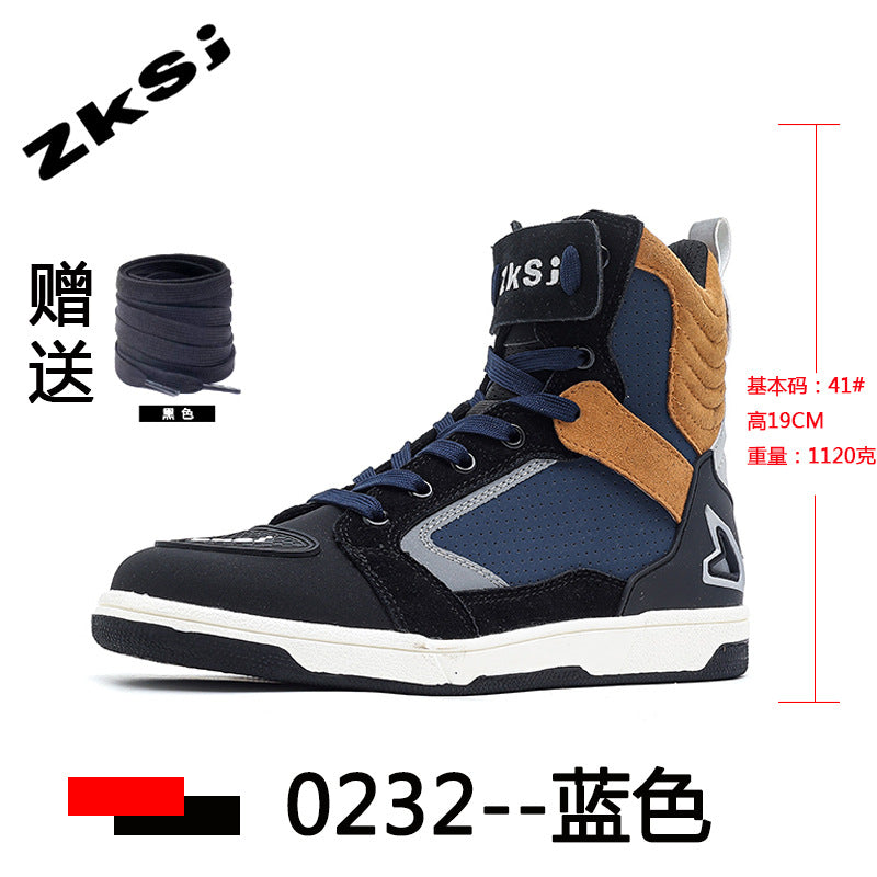 Cross-border motorcycle riding shoes motorcycle boots four seasons breathable anti-fall knight equipment road racing shoes parkour shoes four seasons