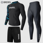 Sun Protection Swimsuit Men's Surfing Suit Split Quick-Drying Tight Jellyfish Suit Snorkeling Suit Wetsuit Full Body Long-Sleeved Trousers