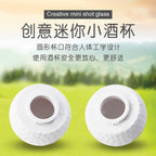 Creative Golf Mini Wine Glass Food Grade Abs Plastic Golf Ball Shaped Shot Glass