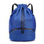 Drawstring Bag with Wet and Dry Separation, Waterproof Swimming Suit Storage Bag, Basketball Bag, Backpack with Wet and Dry Separation